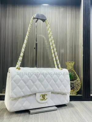 Designer-Inspired Chanel Bag With Chain Strap - Black/Burgundy