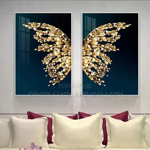 Golden Butterfly Wings Artwork