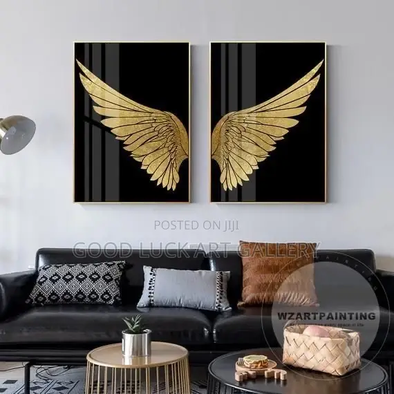 Golden Butterfly Wings Artwork