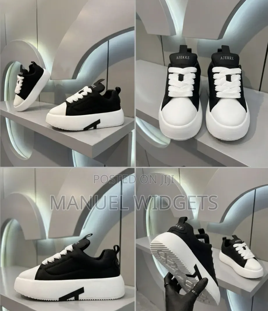Ajekke Trending Drip Black Sneakers – Premium Quality