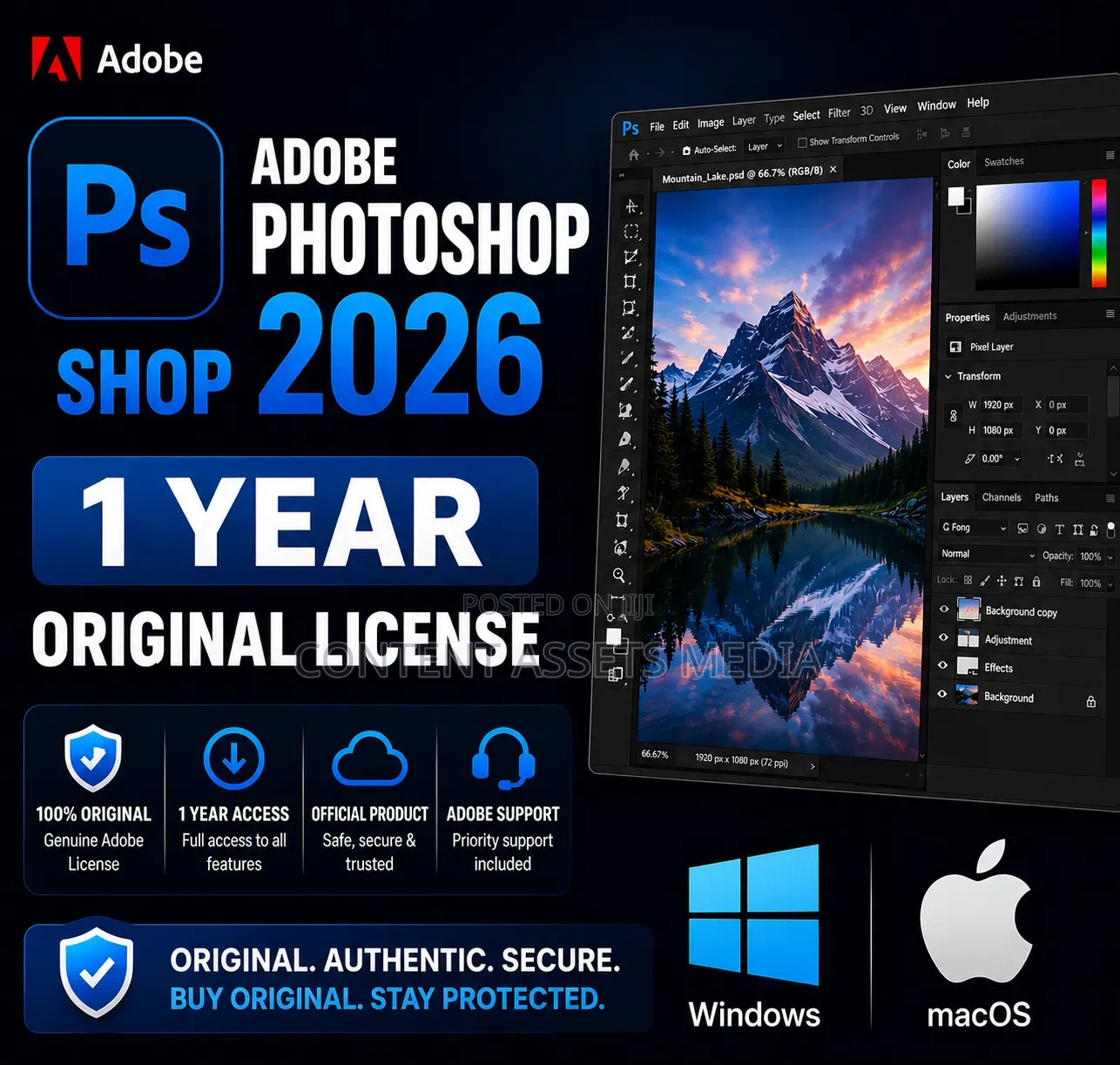 Adobe Photoshop 2026 ( 1 Year) Original License
