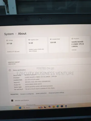 Laptop Lenovo ThinkPad P53 32GB Intel Xeon SSD 512GB