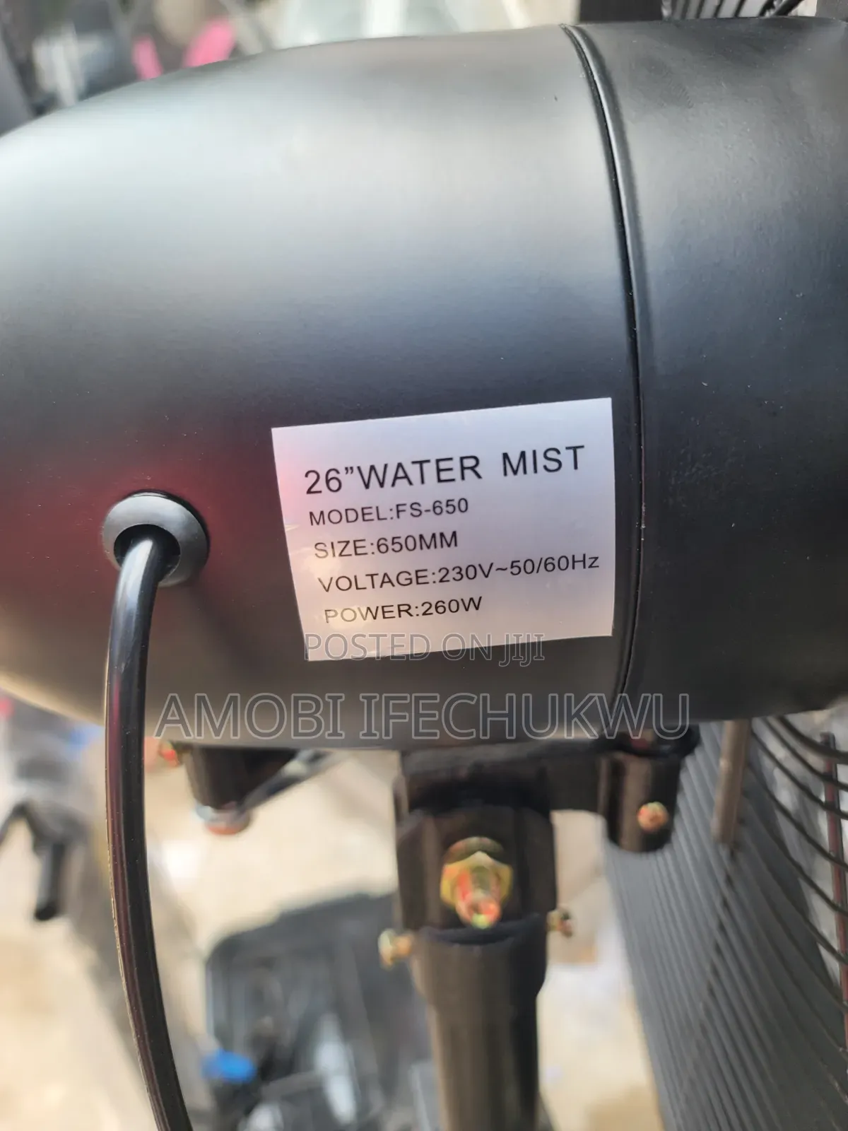 26"Inches Us [Design] Mist Fan
