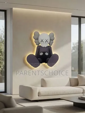 Crystal Porcelain Painting Kaws Led Decor Picture Size: 80 * 80cm