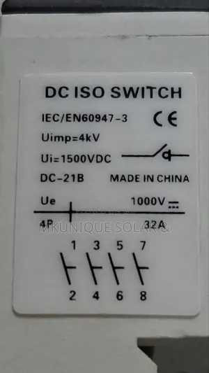 Dc Isolator Switch 32a