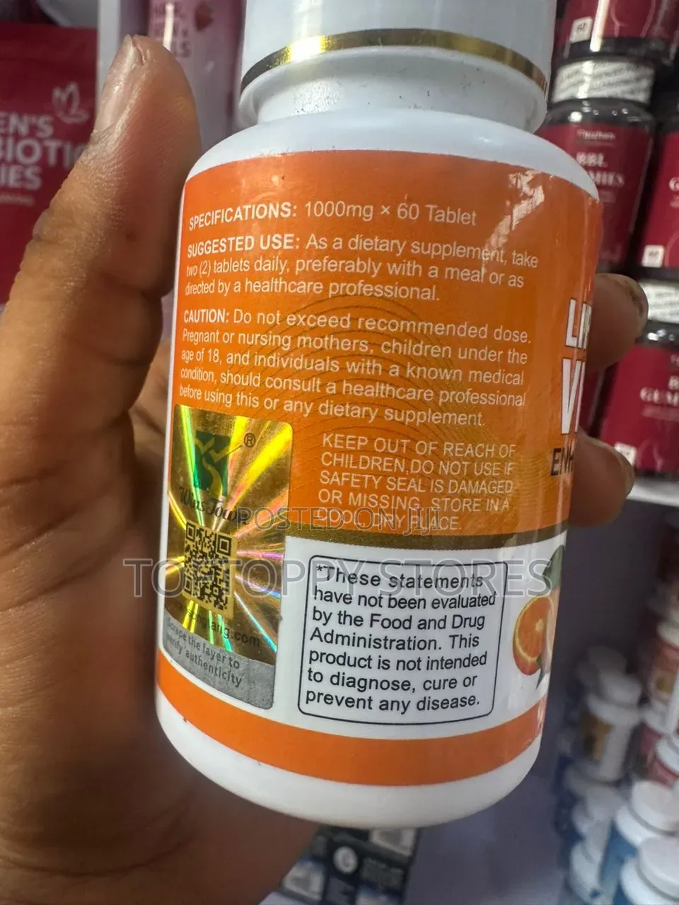 Liposomal Vitamin C Tablets Dietary Supplement