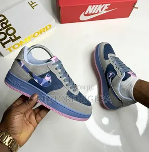 Nike Air Force 1 "Pink Grey Camo" Sneake