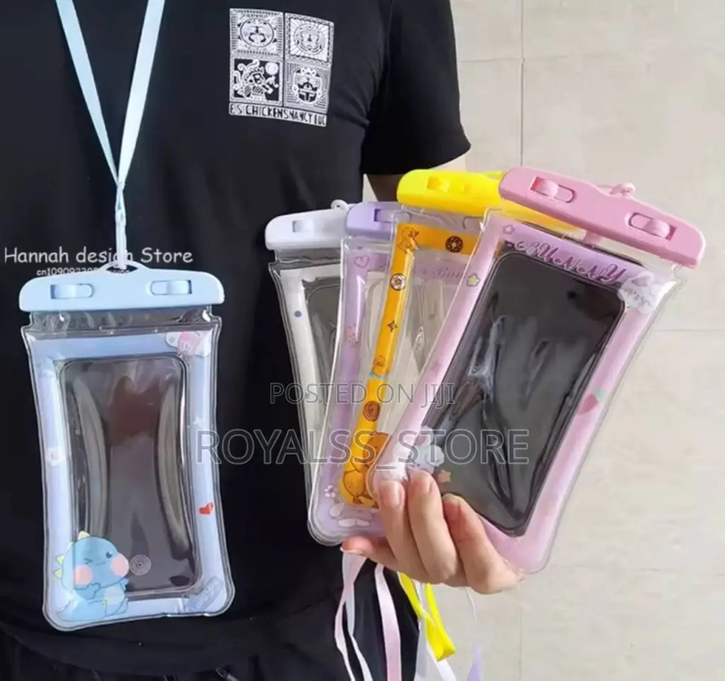 1pc Transparent Waterproof Phone Pouch