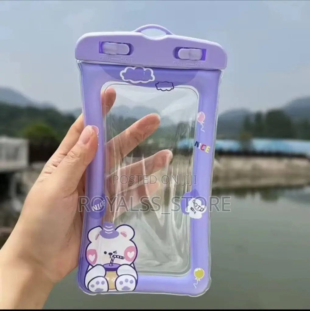 1pc Transparent Waterproof Phone Pouch