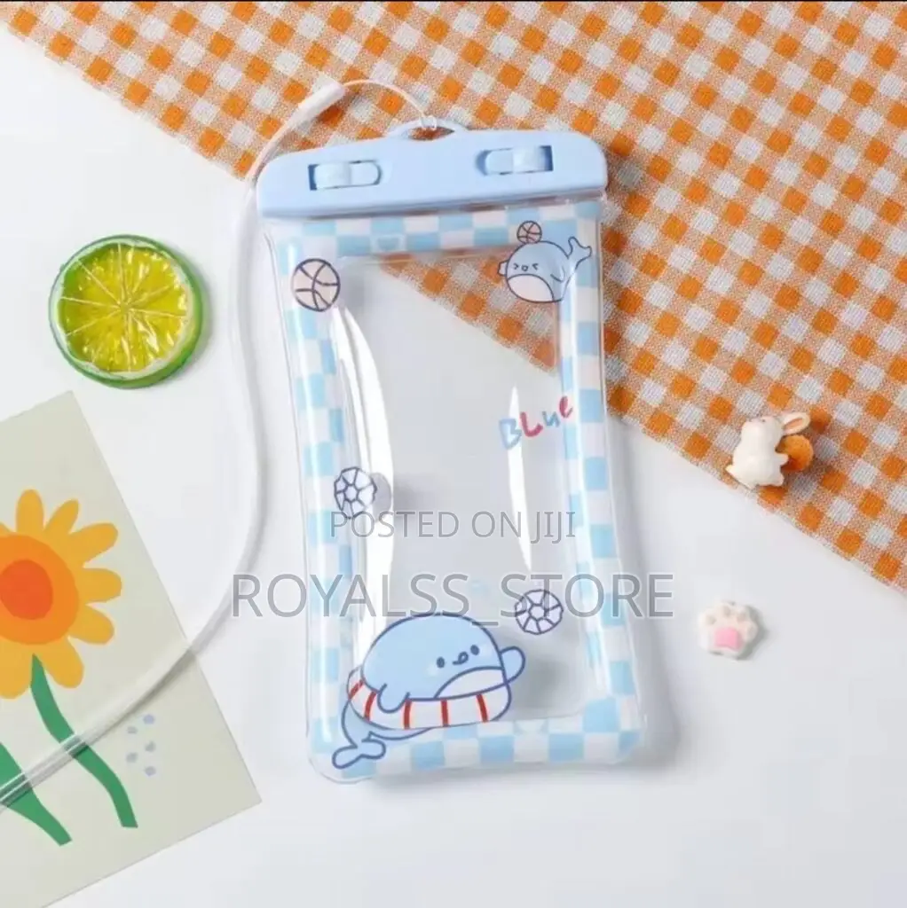 1pc Transparent Waterproof Phone Pouch