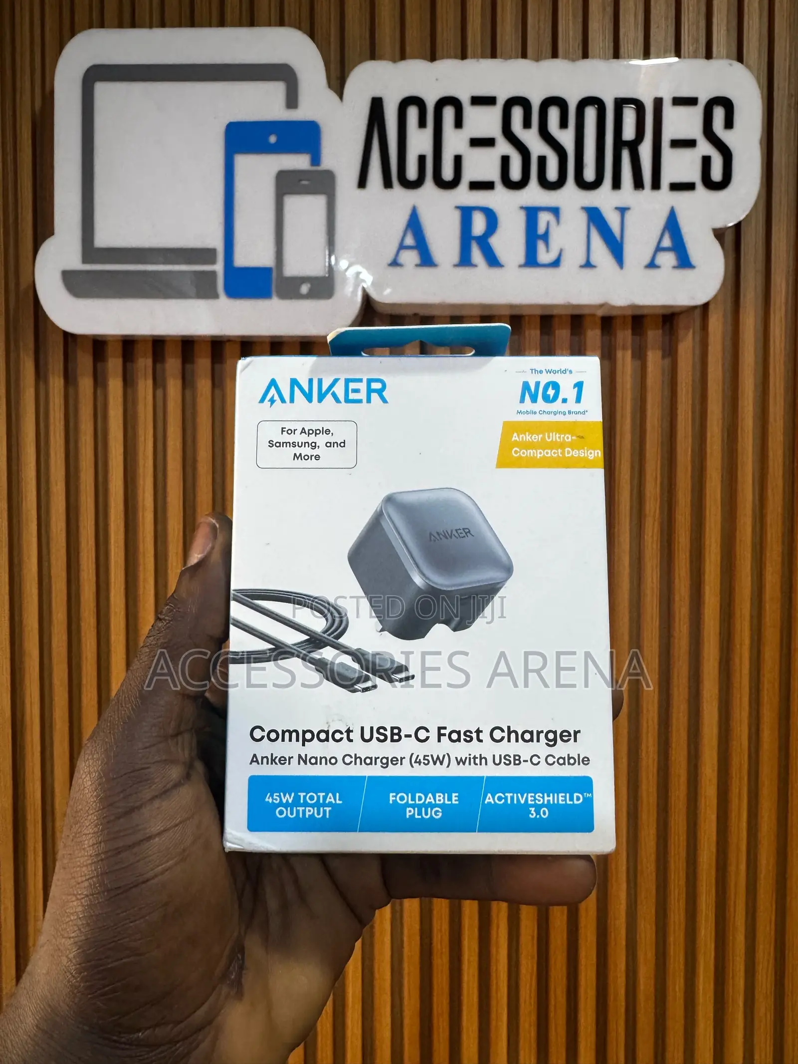 Anker Nano Charger (45w) With Usb-C Cable