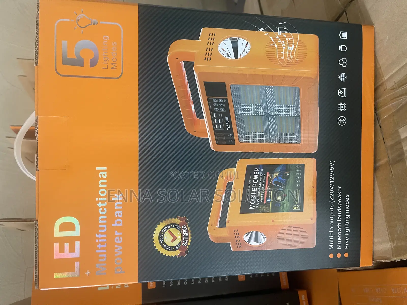 300w Portable Energy Storage System With Bluetooth and Speaker