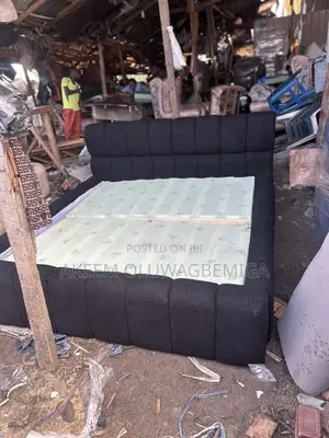 6by6 Black Bedframe