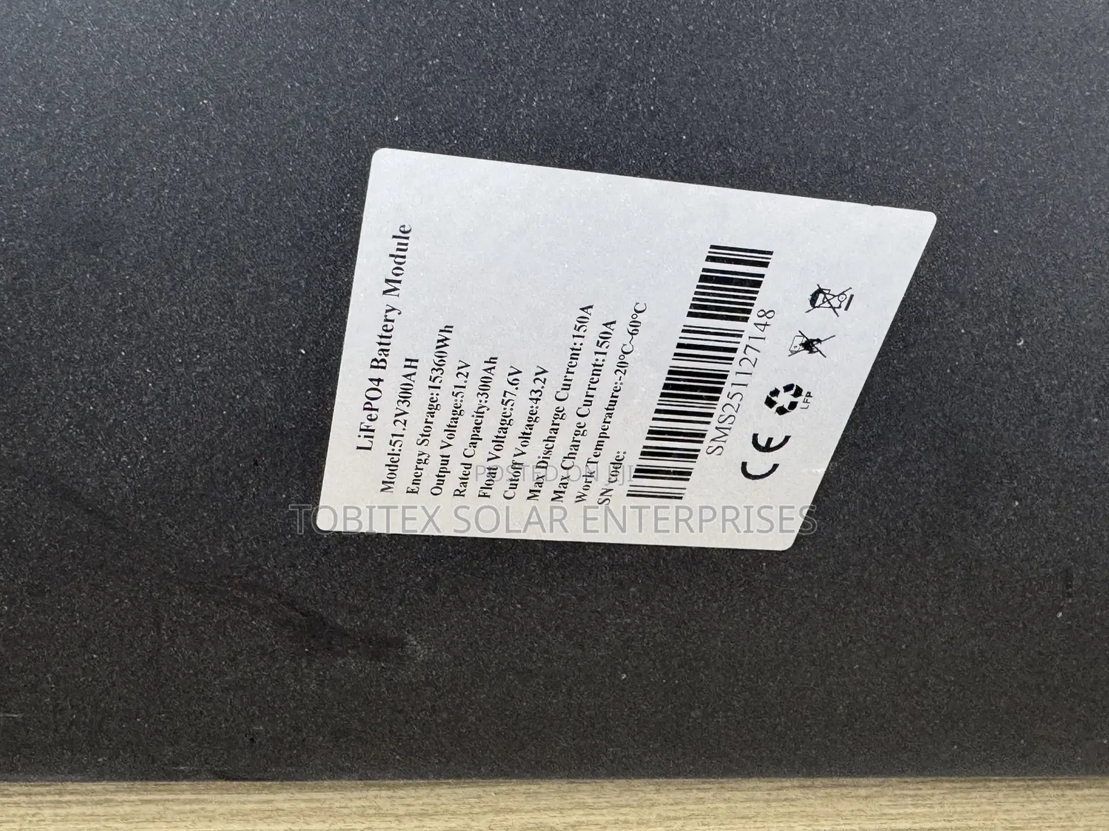 SMS 15kwh Lithium Battery