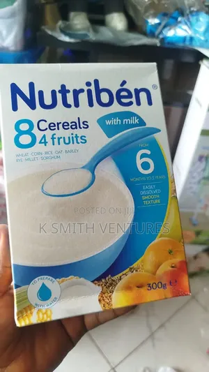 Nutriben Imported 8 Cereal and 4 Fruit Baby Cereal From 6-36 Months