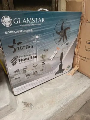 Glamstar 18 Inches Rechargeable Fan