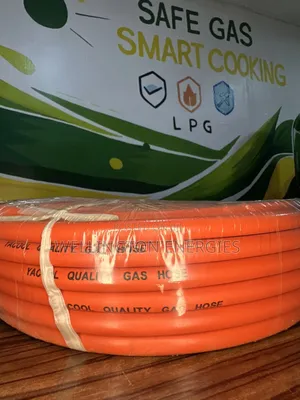 Orange Gas Hose for Cooker Cylinder – Heavy Duty LPG Grade