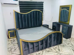 Luxury Upholstered 6by6 Bed Set for Sale