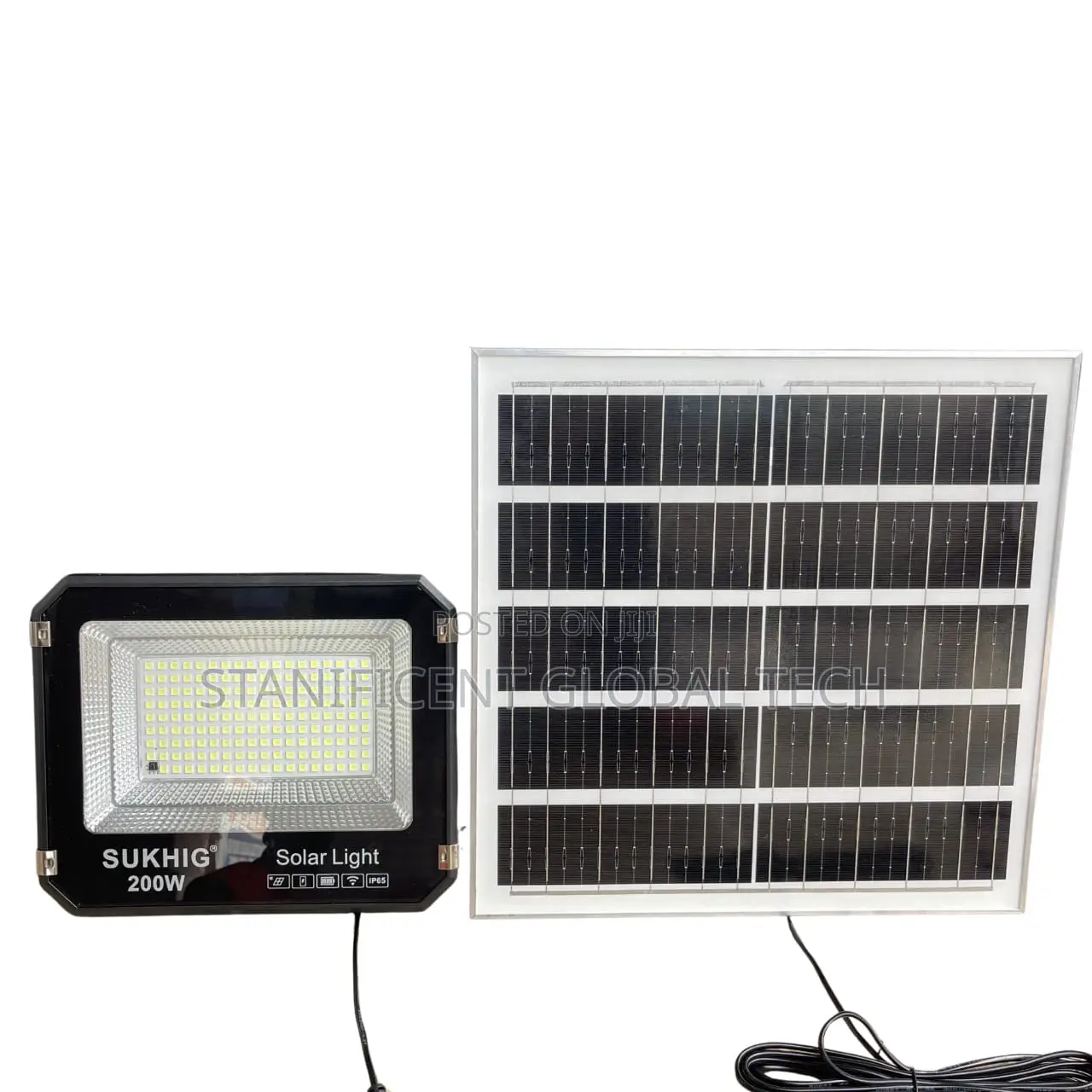 Sukhig 200watts Solar Flood Light With 18watts Solar Panel