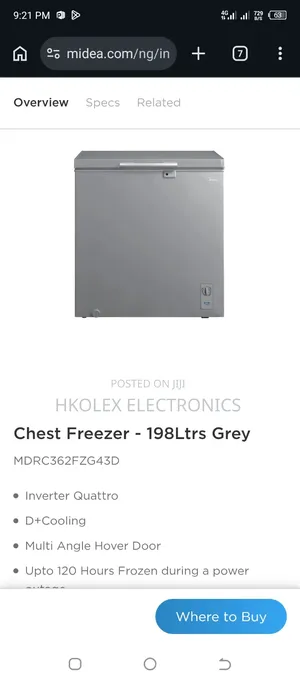 Midea Inverter Freezer