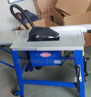 Power Tech 12-Inch or 10-Inch Table Saw With a Sliding Carriage and Ta