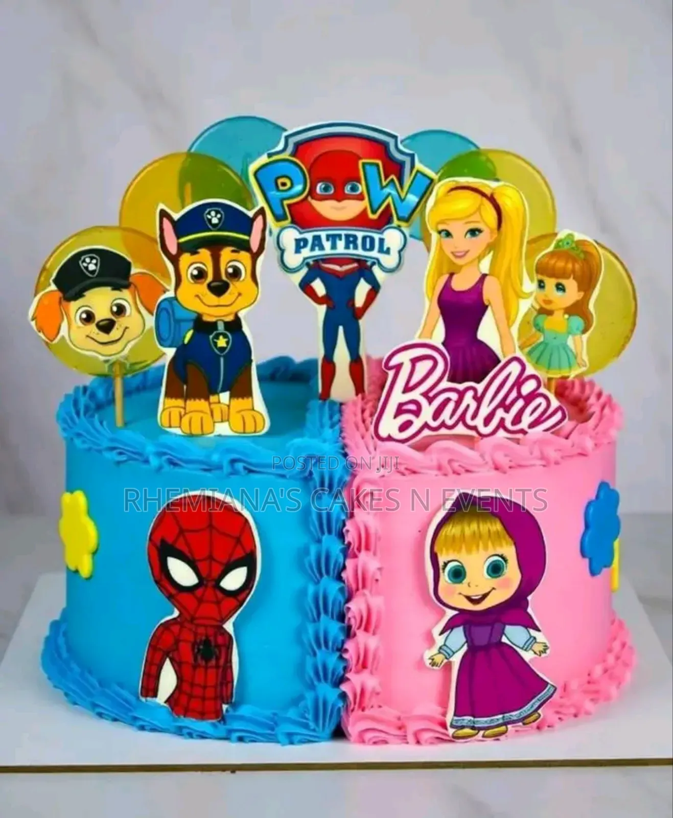 Kiddies Birthday Cake And Children Character Cake
