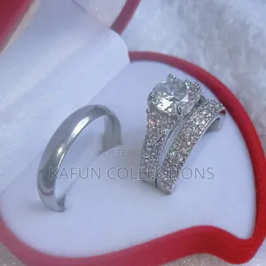 Zirconia Wedding Rings Set