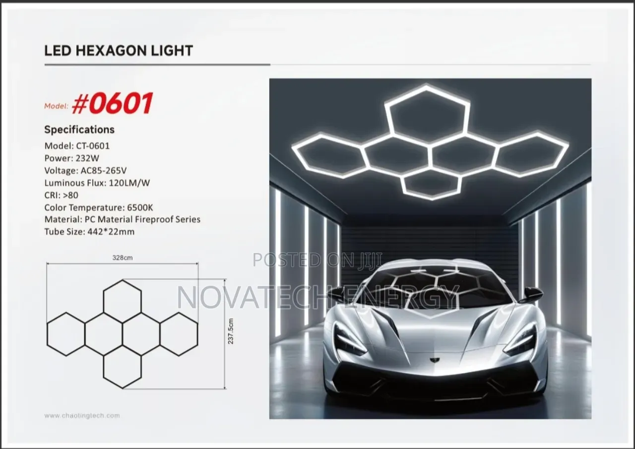 6 Sets Hexagon Led Light for Space Beatification