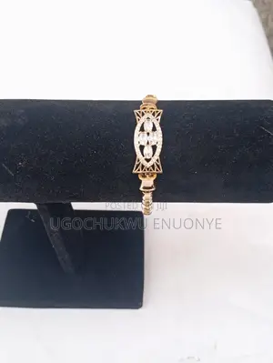 Vintage Gold Oval Crystal Statement Bracelet