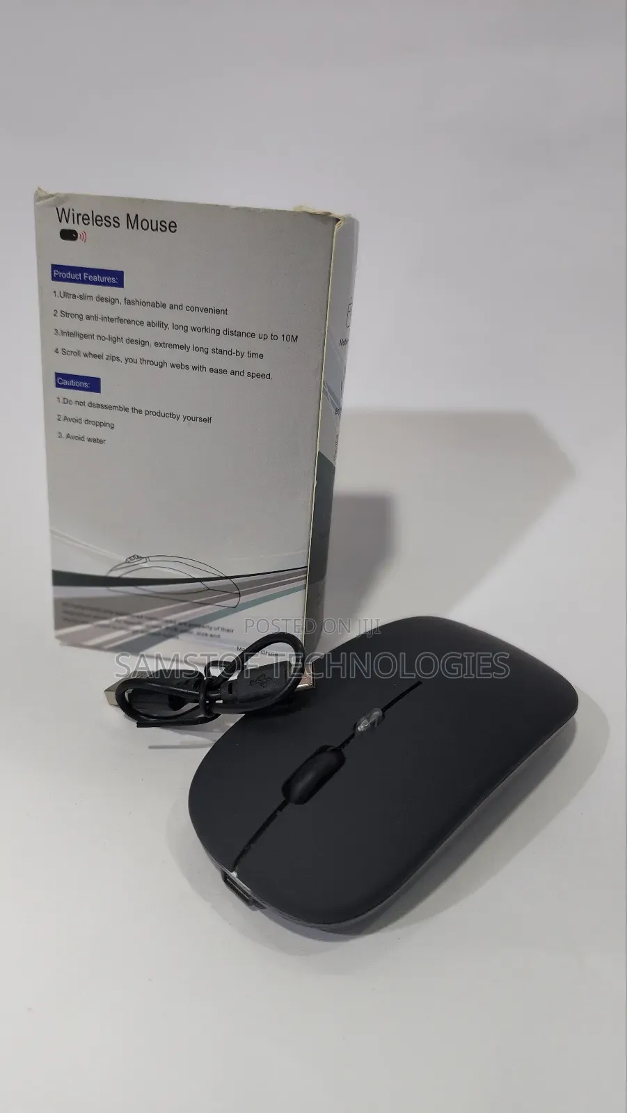 Flat Rechargeable Wireless Mouse