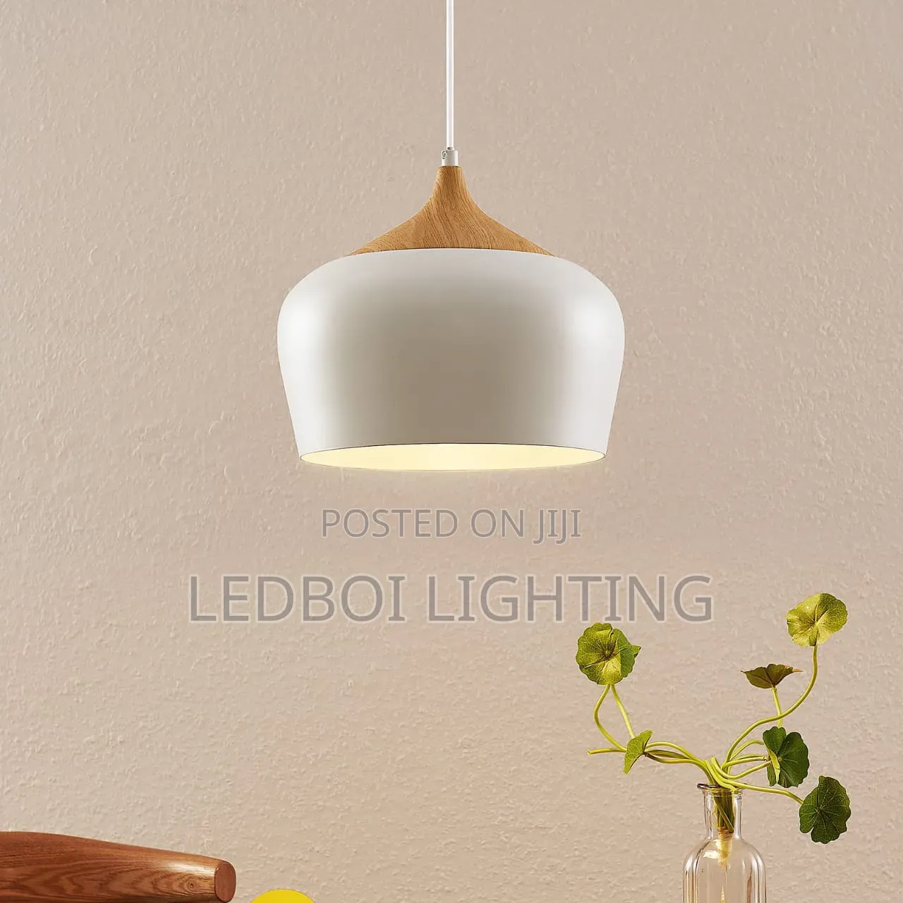 White Aluminum Pendant