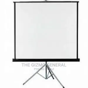 Universal 72" X 72" Projector Screen With Tripod Stand