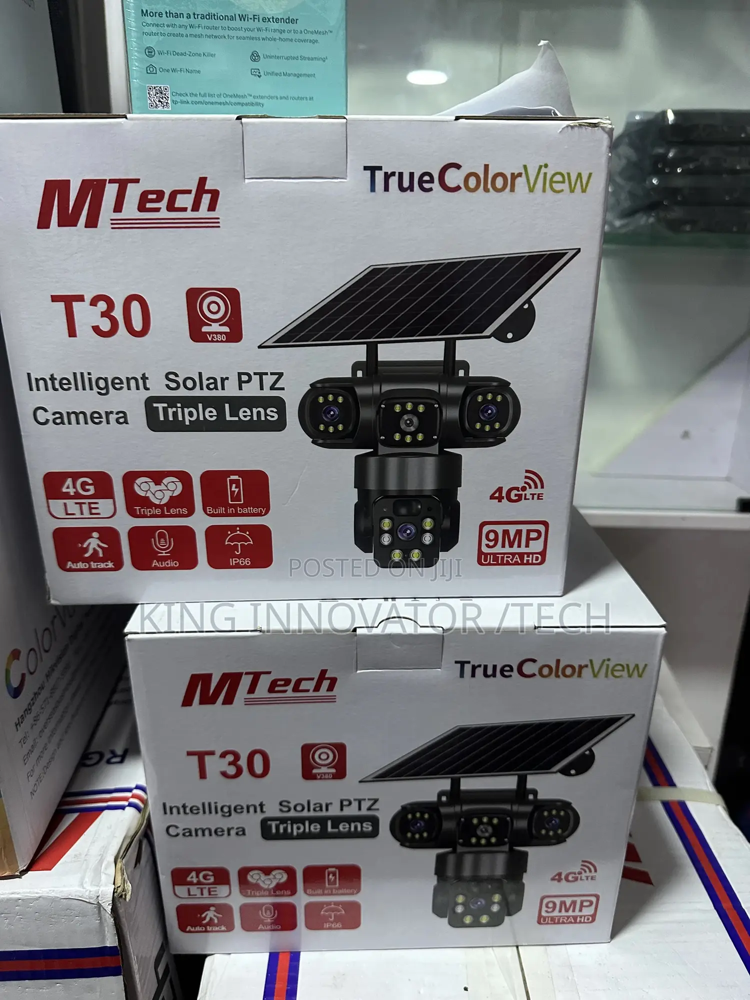 Intelligent Solar PTZ Camera Triple Lens 4g