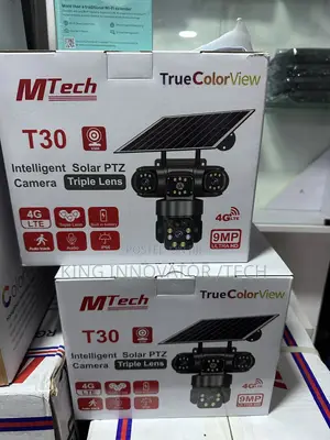 Intelligent Solar PTZ Camera Triple Lens 4g