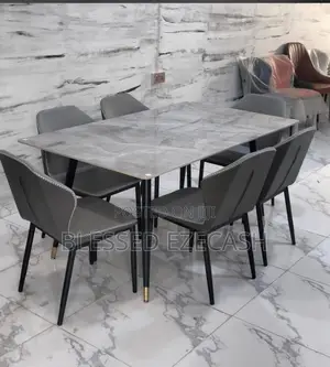 Good Quality Marble Dining Table by 6chair