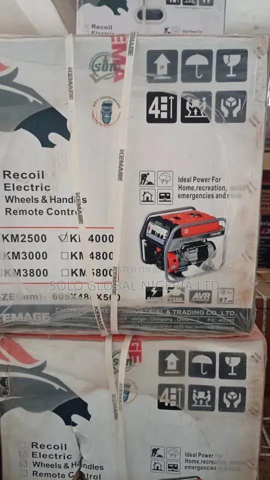 Kemage Generator (Km4000e2) 3kva 100% Copper Wire
