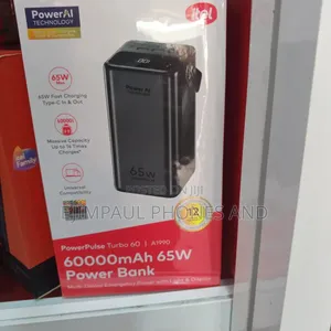 Itel Power- 60000mah 65w Fast-Charging Type-C Laptop Power-Bank