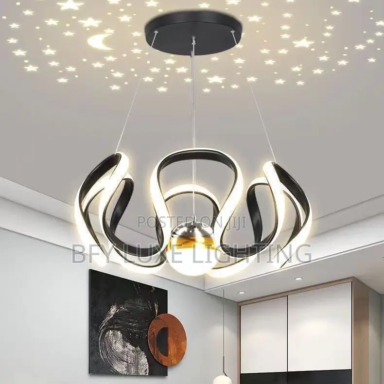 Stylish Led Ceiling Light With Centre Drop – Starry Ceiling Projector
