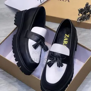Zara Chunky Track-Sole Tassel Loafers
