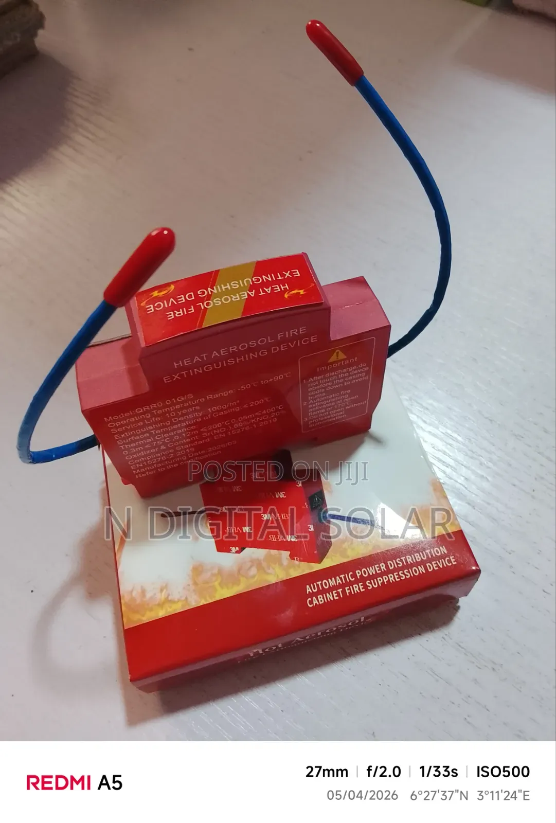 Fire Extinguishing Device/Breaker