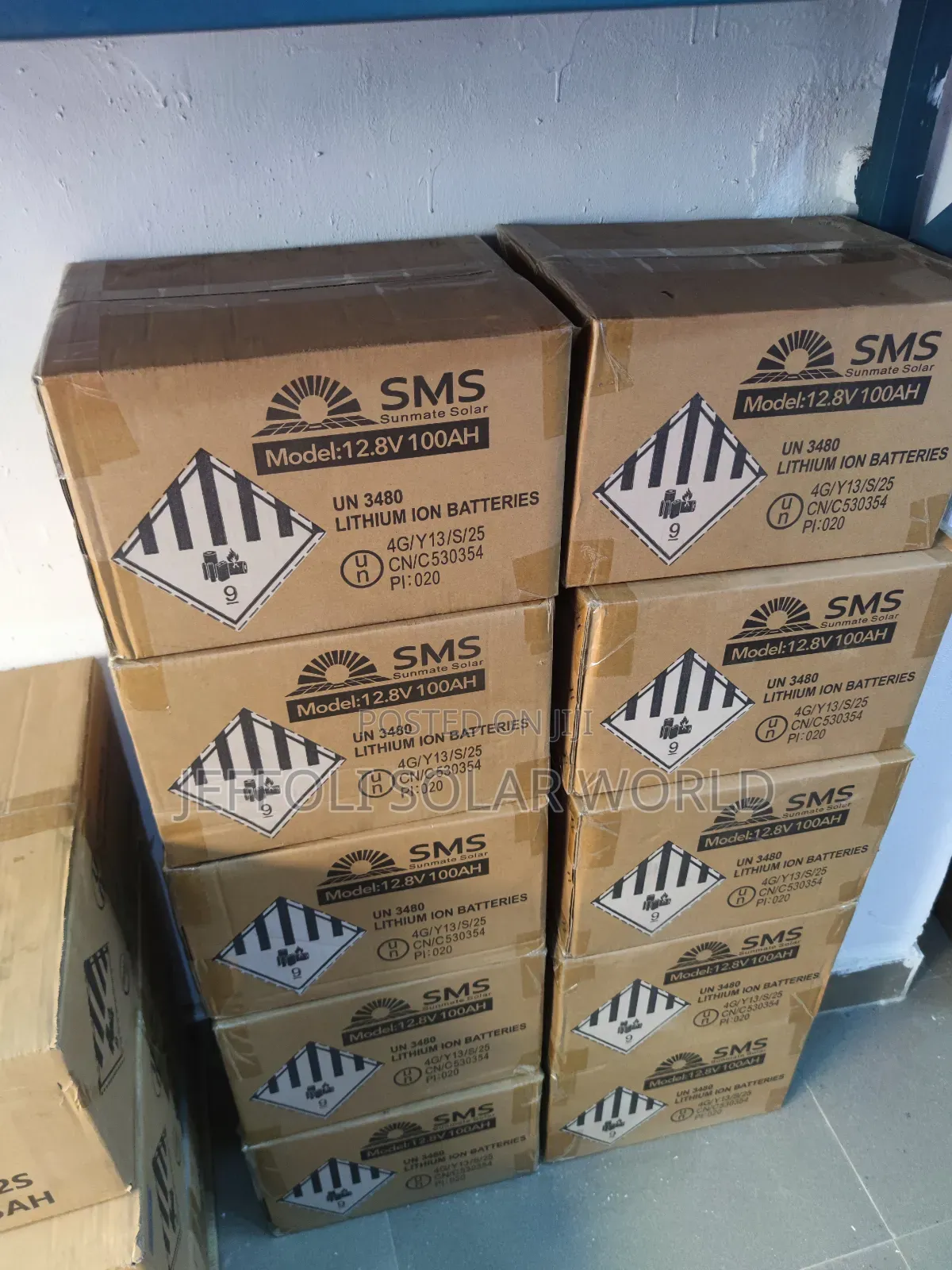SMS 12.8v100ah