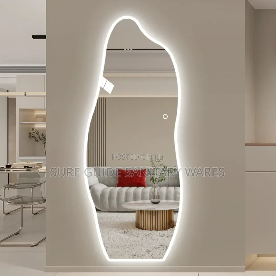 Curved Design Walls Mount Dressing Mirror