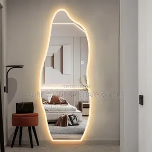 Curved Design Walls Mount Dressing Mirror