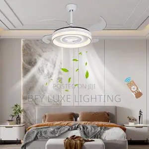 Smart Led Ceiling Fan Light – Remote Control Air Cooling Light Combo