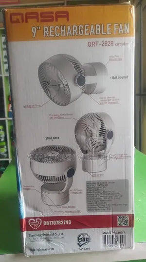 Qasa 9" Rechargeable Fan