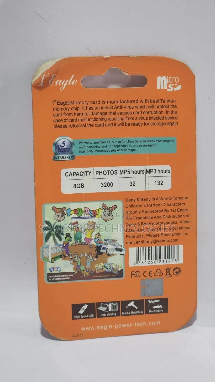 1st Eagle Memory Card - 8gb
.