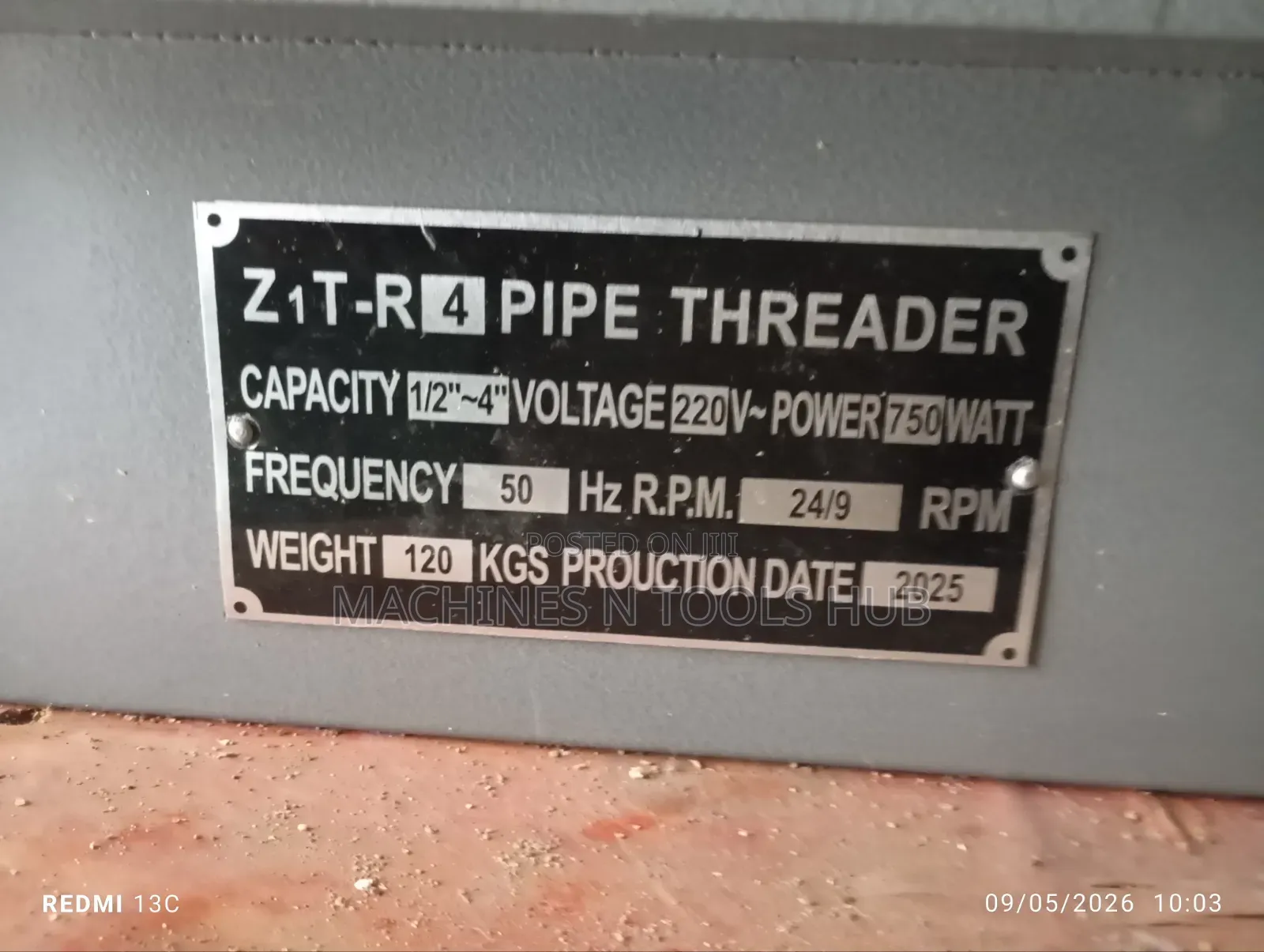 Pipe Threading Machine 4 Inches