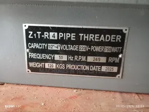 Pipe Threading Machine 4 Inches