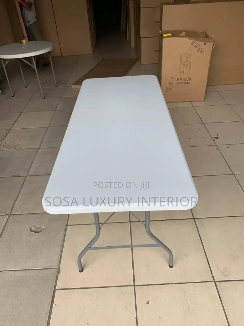 White Folding Rectangular Table