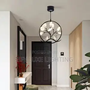 Modern Bird Ring Chandelier – Led Pendant Light for Hallway Entrance